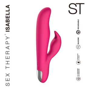 Vibrador doble estimulador Isabella Sex Therapy rotativo recargable USB