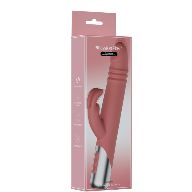 Doble estimulador rabbit rotativo recargable modelo